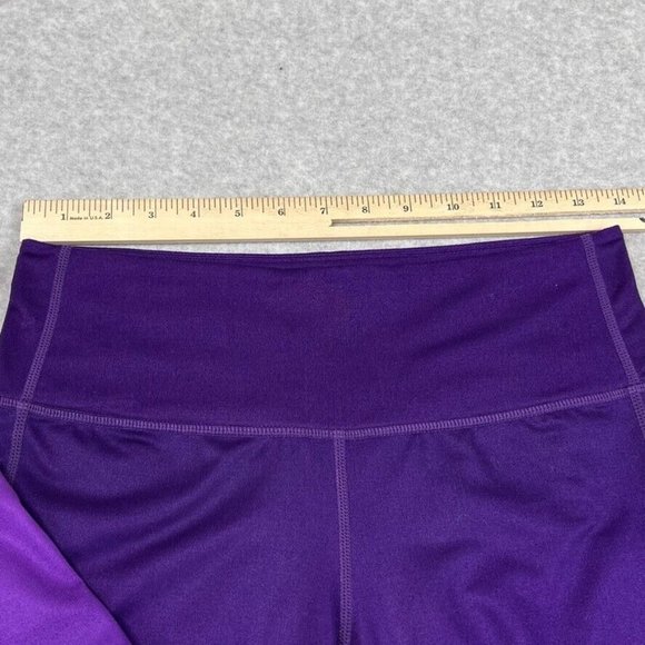 Athleta Womens Leggings Size Small Chaturanga Purple Gradient Ombré Activewear - Picture 8 of 9